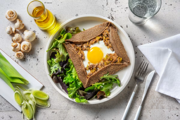 Traditional Breton buckwheat savoury pancakes