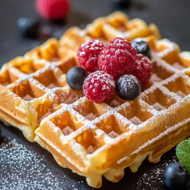 Homemade waffles