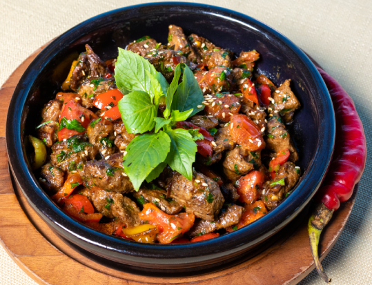 Beef and vegetable curry
